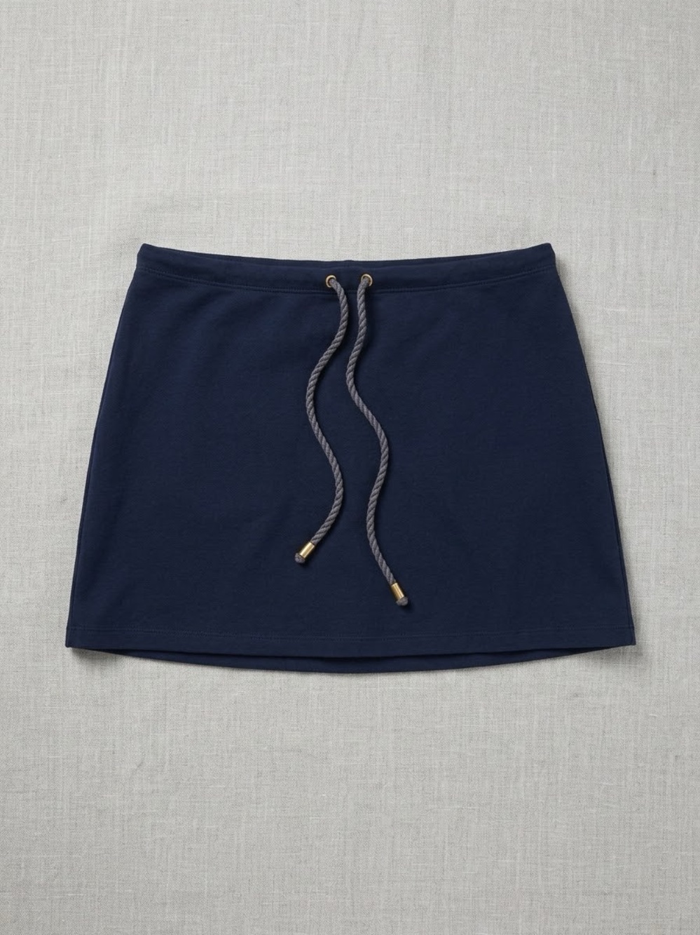 Ralph Lauren Dark Navy Drawstring Mini Skirt